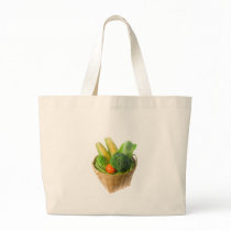 Basket of vegetables bags