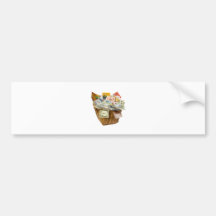 Basket of world currencies bumper sticker