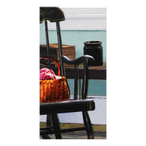 Basket of Yarn on Rocking Chair