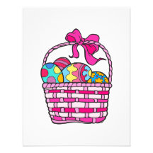 basket pink invite
