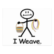 Basket Weaving Postcard