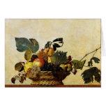 Basket with Fruit, Caravaggio Greeting Card