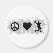 Basketball 4 refrigerator magnets