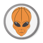 basketball alien head refrigerator magnets
