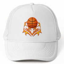 BASKETBALL AND PLAYERS HAT