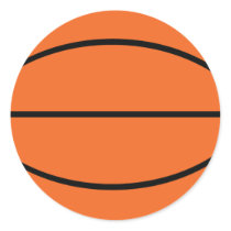 Basketball ball icon round stickers