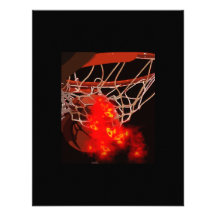 Basketball Ball & Net Invitations
