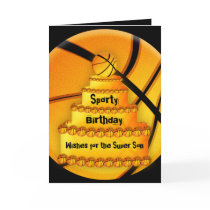 Basketball birthday card