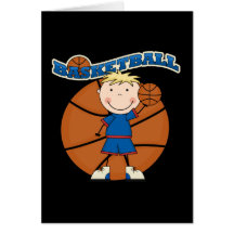 BASKETBALL Blonde Boy T-shirts and Gifts Card