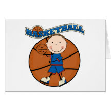 BASKETBALL Brunette Boy Tshirts and Gifts Card