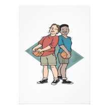 Basketball Buddies Personalized Invitation
