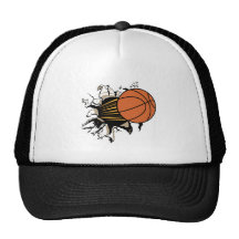 Basketball Burst Hats