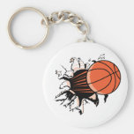 Basketball Burst Key Chain