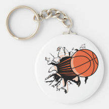 Basketball Burst Key Chain