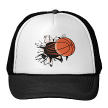 Basketball Burst Trucker Hat