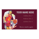 Basketball Business Card Red