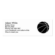 Basketball Business Card Templates