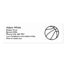 Basketball Business Card Templates