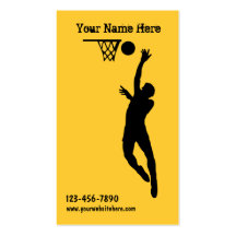 Basketball Business Cards
