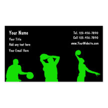 Basketball Business Cards