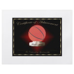 Basketball Certificate of Achievement Flyer Design