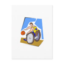 Basketball Chair Postcard