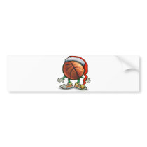 Basketball Christmas Bumper Stickers