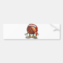 Basketball Christmas Bumper Stickers