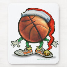 Basketball Christmas Mouse Pads