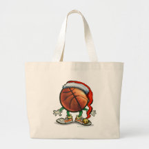 Basketball Christmas Tote Bags