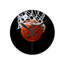 Basketball wall clocks