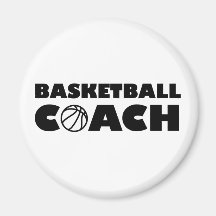 Basketball coach fridge magnet