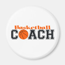 Basketball Coach Fridge Magnet