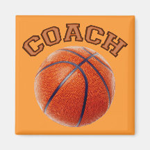 Basketball Coach Fridge Magnet
