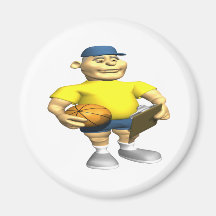 Basketball Coach Fridge Magnet