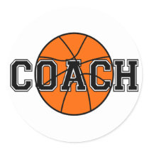 Basketball Coach T-shirts and Gifts. Sticker