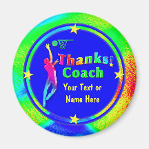 Basketball Coach Thank You Stars Magnet