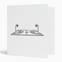 Basketball court 3 ring binder