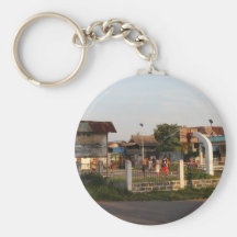 Basketball court keychains