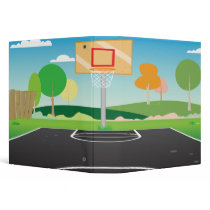 basketball court notebook binder