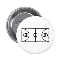 Basketball court pinback button