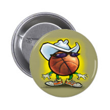 Basketball Cowboy Buttons