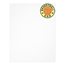 Basketball Dad Customized Letterhead