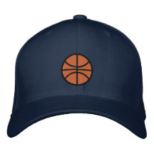 basketball embroidered hat