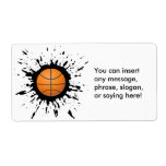 Basketball Explosion Shipping Label