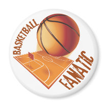 BASKETBALL FANATIC MAGNET