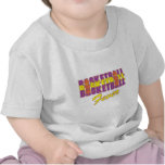 basketball fever purple and gold design t-shirts