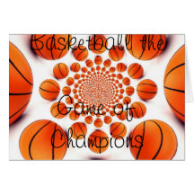 BASKETBALL GAME Greeting Card