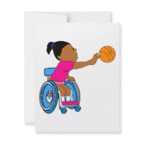 Basketball girl invitation