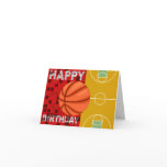 Basketball Happy Birthday Card